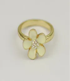 Modetillbehör18k guldpläterat smal blomma daisy punk mini midi ring smycken för kvinnor män gåva4485722