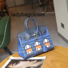 H Hbirkins Color Tote Classic Crocodile Bag Top Lady Facs Mounting House Skin Family Plal Plan