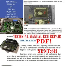 Technikhandbuch ECU Reparatur für elektronische Injektionsmodule Diag Datenblätter SMD -Komponenten Diodenwiderstand Transistoren Test