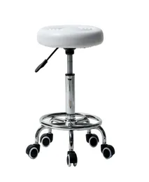 WACO Salon Shape Rolling Rolling Furniture Commercial Rotation Ajustável Hidráulico com rodas Medical Massage Spa Cadeiras de barra 1028676