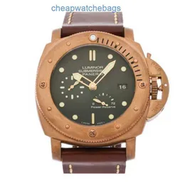 남성용 라미노 마리나 시계 Panerai Wristwatches 유율 운동 시계 Panereiss lumineux 잠수정 1950 Auto Bronze Homme Date Pam 507 x6rx