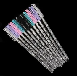 Makeup Brushes White Crystal Glitter Eyelash Mascara Wands Mini Colorful Eye Lashes Spoolie Brush Eyebrow Comb Beauty Tools7308185