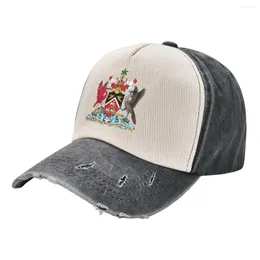 Ball Caps Trinidad And Tobago Coat Of Arms Baseball Cap Thermal Visor Kids Hat Sun For Children Male Women's