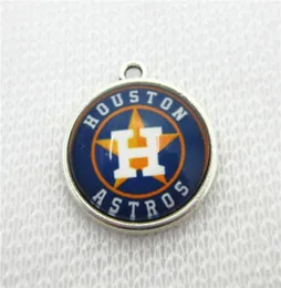 Baseball Houston Dangle Charms Styl Style DIY Wiselant Bransoletka Naszyjka Naszyjne kolczyki Snap Button Akcesoria 9484819