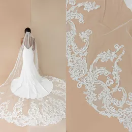 VEILI BRICI NACE Maglie da 3 metri morbide da 1 livello con accessori per capelli da sposa per feste di nozze per donne e ragazze