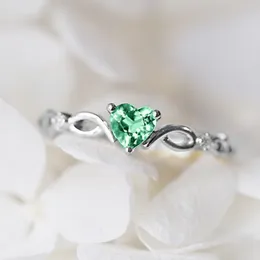 Luxury Zircon Love Heart Designer Rings For Women 925 Prata