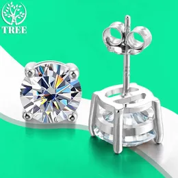 BOUD Alitree 0,5/0,8/1,5/2CT Mosilicon -Ohrringe 925 Sterling Silber Diamant geeignet für Frauen Hochzeitsfeiern exquisite Schmuckgeschenke Q240507