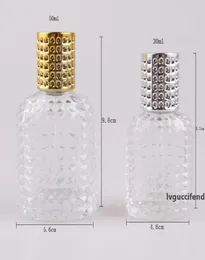 Glasflaska med spray tom med atomiserare påfyllningsbara flaskor 30 ml 50 ml ananasflaska bärbar glas parfymflaska spray t2i59224294