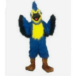 2024 Character Long Fur Eagle Hawk Bird Mascot Costumes Hallowen Stage Performance Activity Sales Promotion Christmas dress Costuming