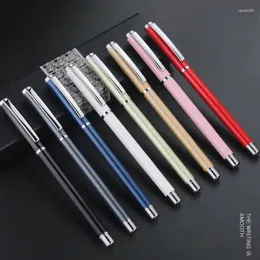 High End Business Writing Pen Signature Metal Aluminium Rod Printing Ballpoint Neutral Office Exam