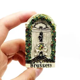 3pcsfridge Magnete Europa Country Harz Kühlschrank Magnete kreativ Kühlschrank Magnet Souvenir Belgien Italien Frankreich Polen 3D -Handwerk