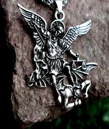 Łańcuchy Sanlan 12PCS Vintage St Michael Necklace01234566615382