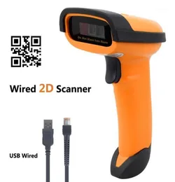 NT1228 WIRED 2D QR Streckkodscanner handhållen automatisk streckkodsläsning QR PDF417 Data Matrix med USB -kabel Netum17640522