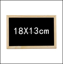 Arts And Crafts Gifts small Wooden Frame Blackboard 20X30Cm Double Side Chalkboard 18X13Cm Welcome Recording Creative Dec5018751