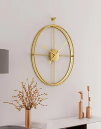 Duży krótki europejski styl cichy zegar ścienny nowoczesny design do domowego biura dekoracyjne zegarki na ścianach