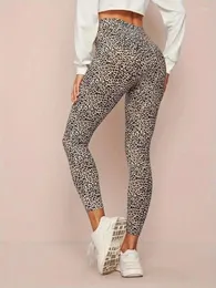 Women's Leggings Leopard Print Casual High Waist Hip Lift Elastic Tight-fitting Daily Wear Travel Working