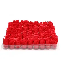 Whole 81pcsBox Handmade Rose Soap Artificial Dried Flowers Mothers Day Wedding Valentines Christmas Gift Decoration for Home1216401