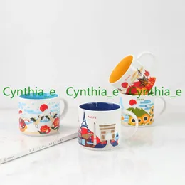 14oz Kapazität Keramik Ttarbucks City Tasse Japan Städte Kaffeetassen Tasse mit Originalschachtel 250k