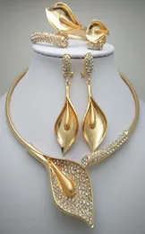 News Kingdom Ma Nigerian Hochzeit Afrikanische Perlen Zinklegierung Schmuck Sets Dubai Schmucksets Halskette Armband Ohrringe Ring Sets J199446432