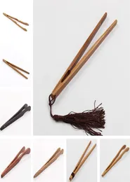 Натуральный бамбук чайный клип ручной пилень из китайского китайского деревянного чайных инструментов.