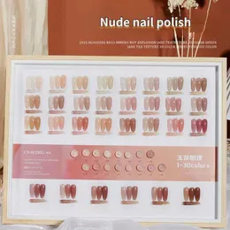 Nail Gel 30 Colors Polish Set Light Popular Jelly Bare Ice Transparent Color Store Applicable Q240507