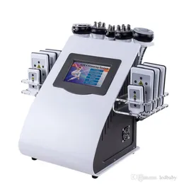 Neue Promotion 6 in 1 Ultraschallkavitation Vakuum Funkfrequenz Lipo -Laser -Abschlüsselungsmaschine für SPA1090420