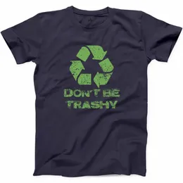 Trashy Tシャツのリサイクル面白いゴミパンダ攻撃グラフィックティーサマーサマーコットンTシャツファッション1136452