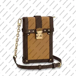 M63913 M67873 VERTICAL POCHETTE Pochette Mulheres Mulheres Mulheres de Couro Real Designer Quadrado Mini Crossbody Night ombro 2230