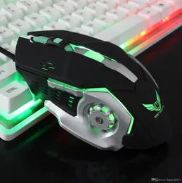 Top sell U386 Mechanical Mice Professional Wired Gaming Mouse 6 Button 5500 DPI Mice Colorful LED Optical USB Computer Mouse Gamer9677544