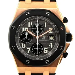 Designer Audemar Pombue Watch Royal Oak Apf Factory Royal Oak Offshore Cromoter 25940OK OO D002CA.01.Um ouro de 18k