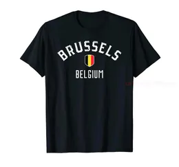 T-shirt maschile 100% Cotton Bruxelles Belgium T-shirt Belgian Bruxelles T-shirt Mens T-shirt unisex size S-6xl J240506