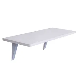 Folding Wall-Mounted Desk - Space-Saving, Sturdy, Stylish Design - Easy Installation - White