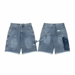 Designers korta lastbyxor jeans korta svettbyxor joggar män och kvinnor bokstäver utskrift webbing casual fempunkt byxor sommarstrand simma shorts pantaloncini