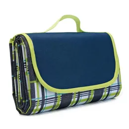 Wodoodporna mata piknikowa na zewnątrz kempingowa mata plażowa Plaid Portable Travel Sleeping Boin Składany dywan łączony dywan 240508