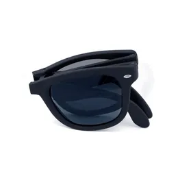 Óculos de sol dobráveis clássicos designers de moda feminina Glass dobráveis de óculos de sol ao ar livre UV400 Eyewear para unissex com estojo 265z