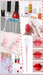 20pcs leerer klares Lipglossrohr mit Deckel Lippenbalsam Flaschenbehälter DIY Nachfüllbare Probenfläschchen 7131454