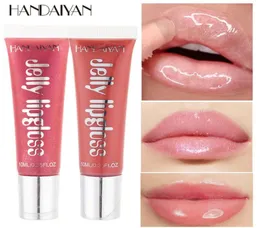 Handaiyan 12 색 Candy Jelly Lip Gloss Mirror 보습 액체 립스틱 오래 지속되는 메이크업 Lipgloss Plumping9391512