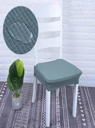 Universal White Chair Cover Matsalstol täcker vattentät elastisk spandex barstol täcker backless silla comedor 7a33321926226