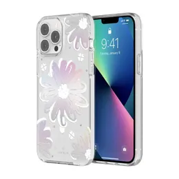Luxury Designer Artistic iPhone Case for iPhone 14 Pro, 14 Pro Max, 13 Pro Max - Clear Shockproof Magnetic Magsafe Full Coverage Protective