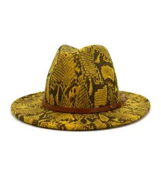 Новые прибытия Timelimated Masday Designers Женщины модные шляпы осень и зима Новая змеиная шерстяная шляпа мода Big Jazz 2744670
