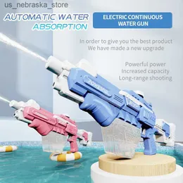 Sand Play Water Fun Electric water gun toy explodes childrens high-pressure and strong charging automatic spraying Q2404082