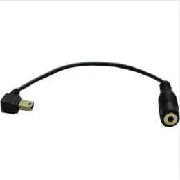 1pc Mini USB Male To 3.5mm Jack Female Audio Cable Cord for Active Clip Mic Microphone Adapter for GoPro Hero3 Sports Camera