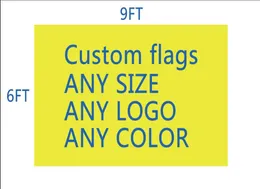 DHL Frshpping Football Team Club Flag Custom Mast 6x9 Ft Digital Print 100D Polyester Pongee Custom Flag4043067