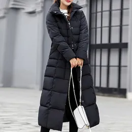 Women's Down Parkas 2022 New Style Trendy Coat Whent Jacket Cotton Padded Warm Maxi Puffer Ladies Long Coats Parka Femme 220f