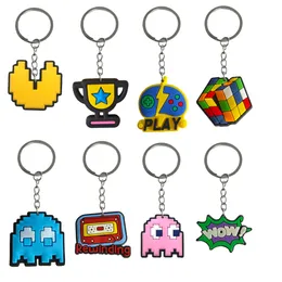 Keychains Lanyards Game 63 Tags Goodie Bag Stuffer Christmas Gifts Wristlet Women Keyring Suit OTX5N과 함께 멋진 Colorf 캐릭터를위한 키 체인