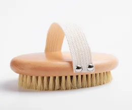 Bants Brush Natural Kactus Bristle для сухой чистки для отшелушивающего скраба для удаления мертвого целлюлита кожи и помощи лимфатическим DRAI6900211