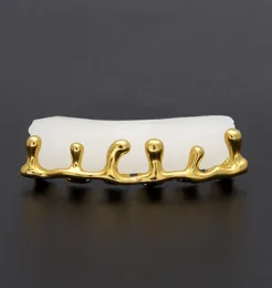 Teeth Grillz Volcanic Lava Drip Gold Grills High Quality Mens Hip Hop Jewelry9700663