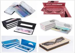 Magnetiska fransar Box 3D Mink Eyelashes Boxar Fake False Eyelashes Packaging Case Empty Eyelash Box Cosmetic Tools DHL 3156103