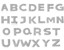 Stud Classic DIY 26 English Alphabet 925 Fashion 925 Srebrny biżuteria Dzika kryształ Ekwinności A-Z Beauul Kolczyki SE4763134291