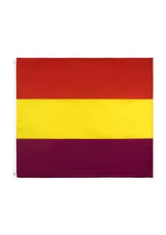 Em estoque 3x5ft 90x150cm pendurado Segunda bandeira da República Espanhola da Bandeira do Império Espanha para Celebration Decoration7642298